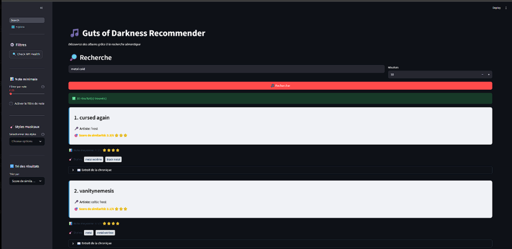 Music Recommender AI